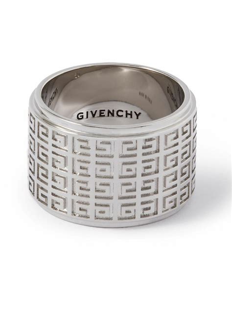 givenchy silver signature logo ring|givenchy high price.